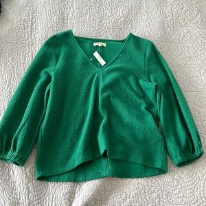 Madewell sweater/shirt size women’s medium green NWT